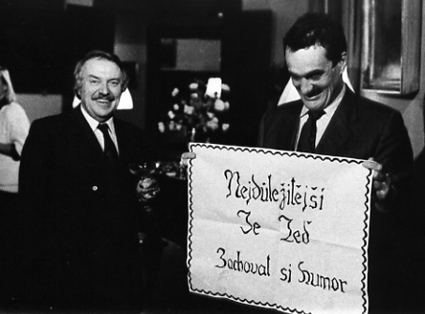 1992 – Fifty-fifth birthday party for Karel Schwarzenberg, President Havel's Chancellor.